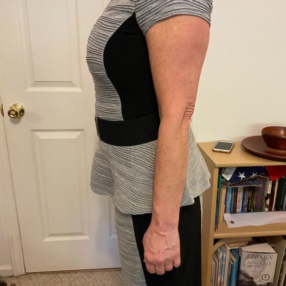 Joseph Ribkoff, size 6, gray and black - Picture 3 of 4